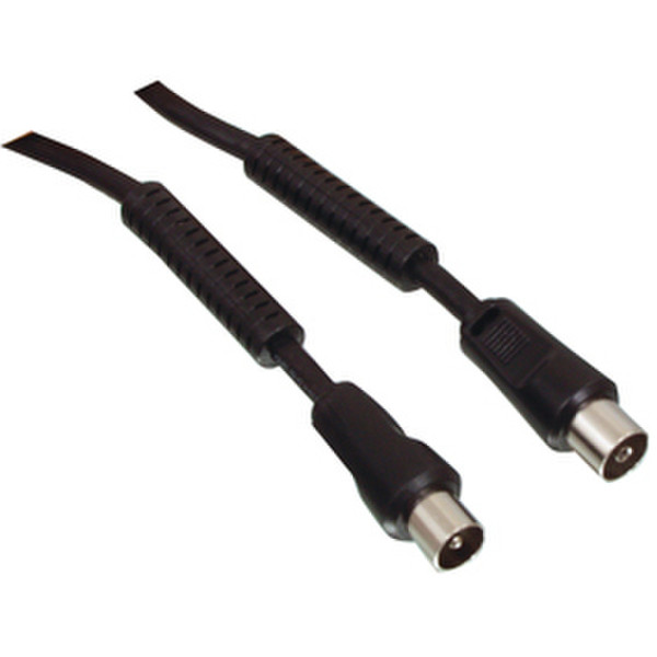 Valueline CX100 2.5/B 2.5м Coax Coax Черный коаксиальный кабель