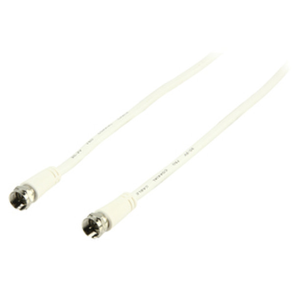 Valueline NASB9001 1m White coaxial cable