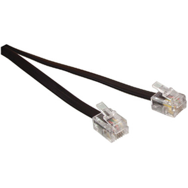 Valueline TEL-0011B 2m Black telephony cable