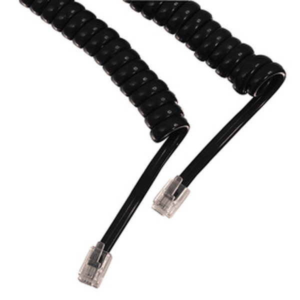 Valueline TEL-0017-BLACK 5m Black telephony cable
