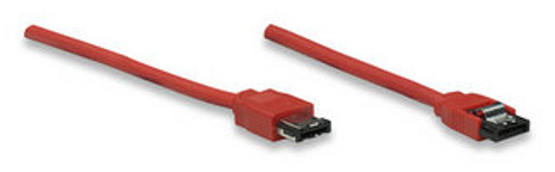 Manhattan eSATA / SATA MM 0.5m 0.5m eSATA SATA Red SATA cable