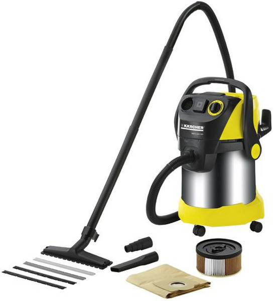 Kärcher WD 5.200 MP Drum vacuum cleaner 25L 1600W Black,Silver,Yellow