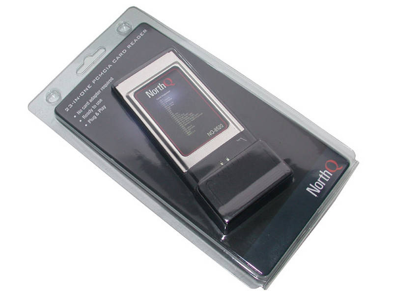 NorthQ NQ-8521 Внутренний PCMCIA Черный устройство для чтения карт флэш-памяти
