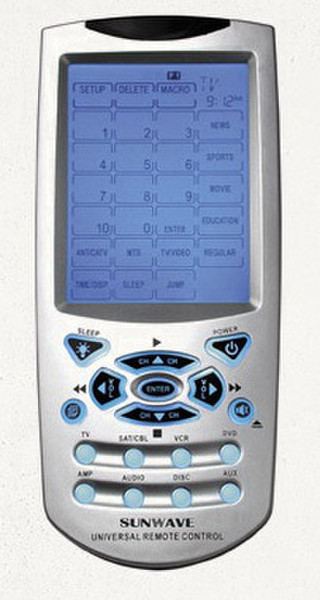 Sunwave SRC-9320 touch screen Silver remote control