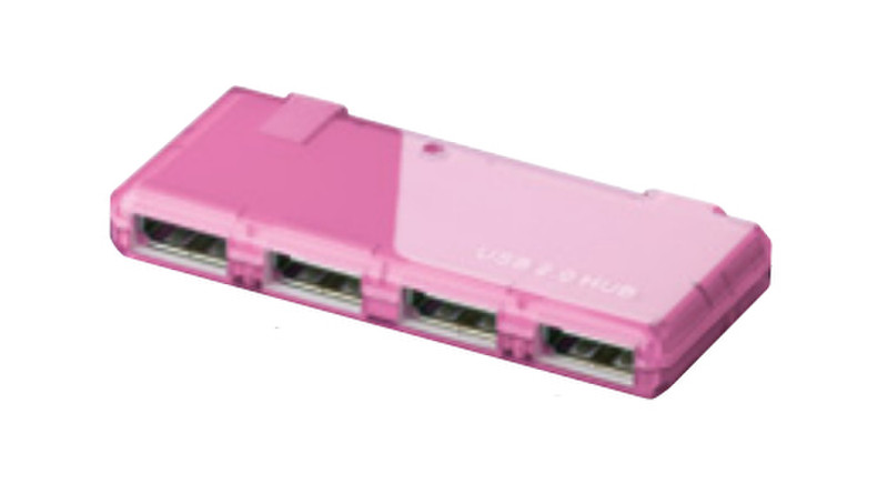 Wentronic 95672 480Мбит/с Розовый хаб-разветвитель