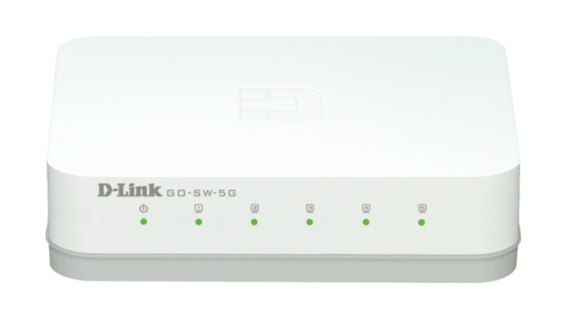 D-Link GO-SW-5G Неуправляемый L2 Gigabit Ethernet (10/100/1000) Белый