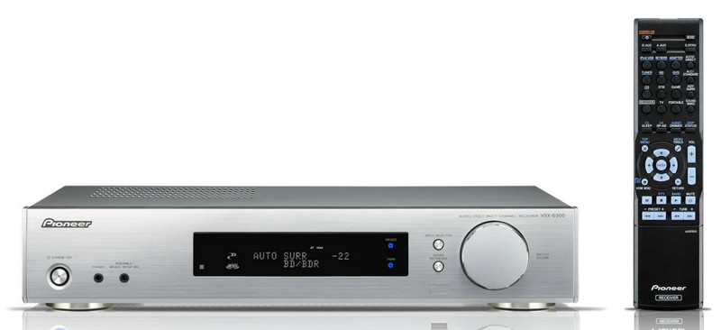 Pioneer VSX-S300-S 100W 5.1 Surround 3D Silver AV receiver