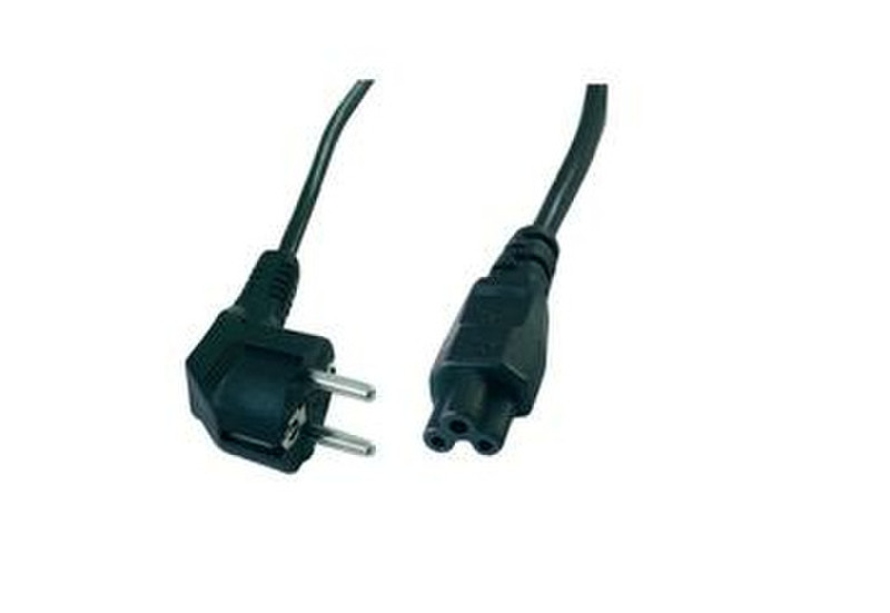 Conrad 371131 1.8m CEE7/4 Schuko C5 coupler Black power cable