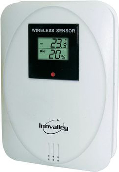 Inovalley 093336 indoor Electronic environment thermometer White