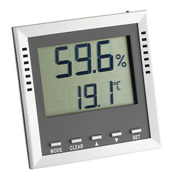 TFA 30.5010 indoor Electronic hygrometer Grey,Silver