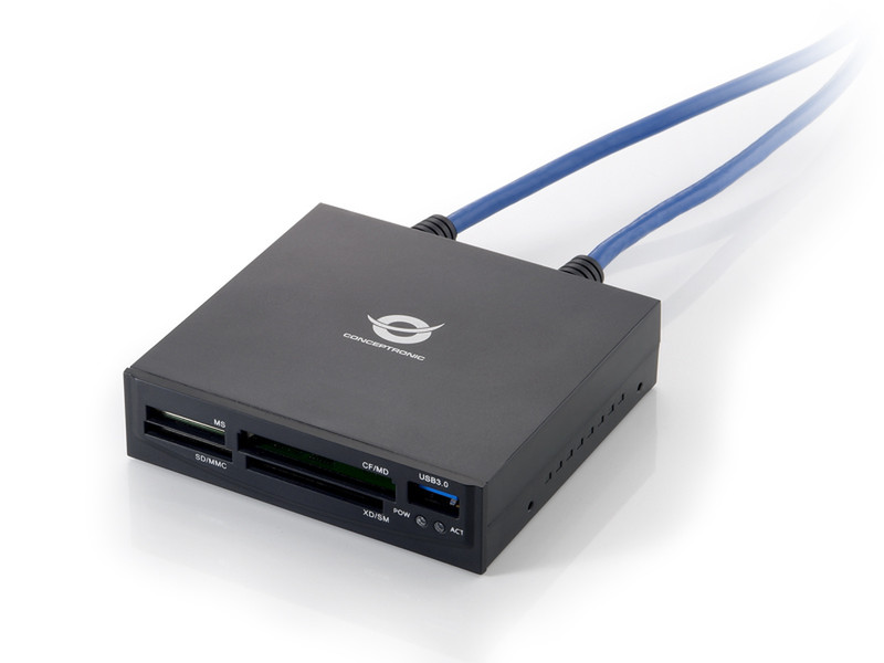 Conceptronic CMULTIFP35U3 Внутренний USB 3.0 Черный устройство для чтения карт флэш-памяти