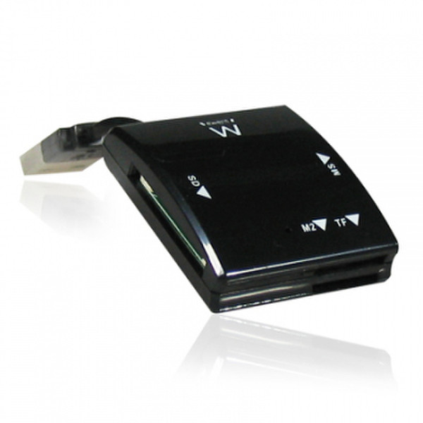Ewent EW1043 USB 2.0 Черный устройство для чтения карт флэш-памяти