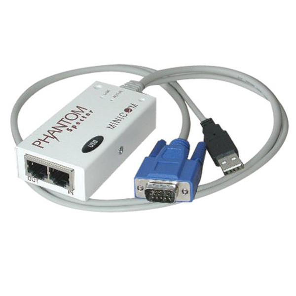 Tripp Lite Minicom Specter II USB Grau Tastatur/Video/Maus (KVM)-Kabel