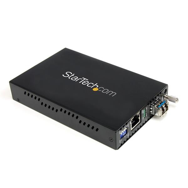 StarTech.com Gigabit Ethernet Single Mode LWL / Glasfaser LC Medienkonverter 40 km Netzwerk Medienkonverter