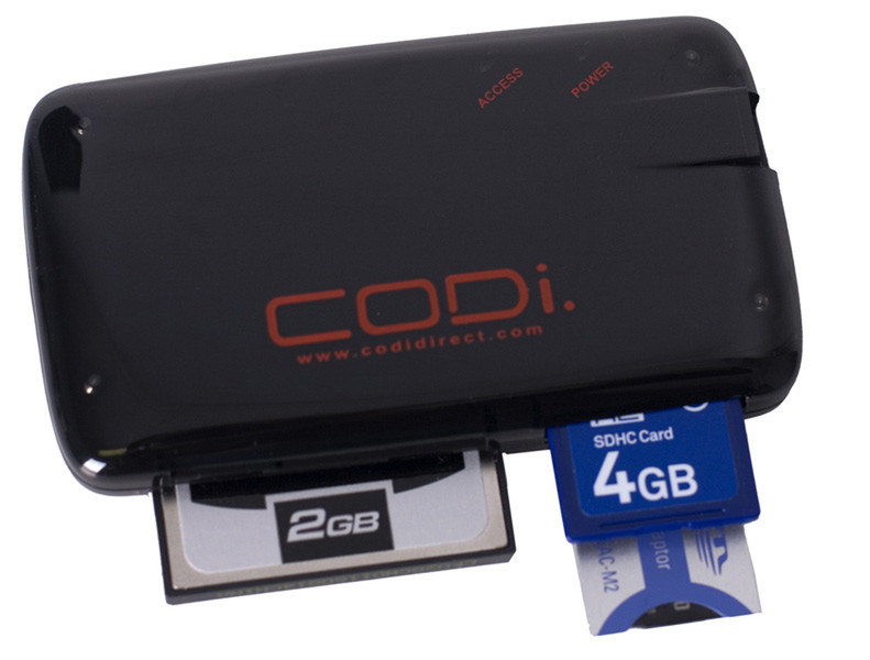 CODi 16-in-1 USB 2.0 Черный устройство для чтения карт флэш-памяти