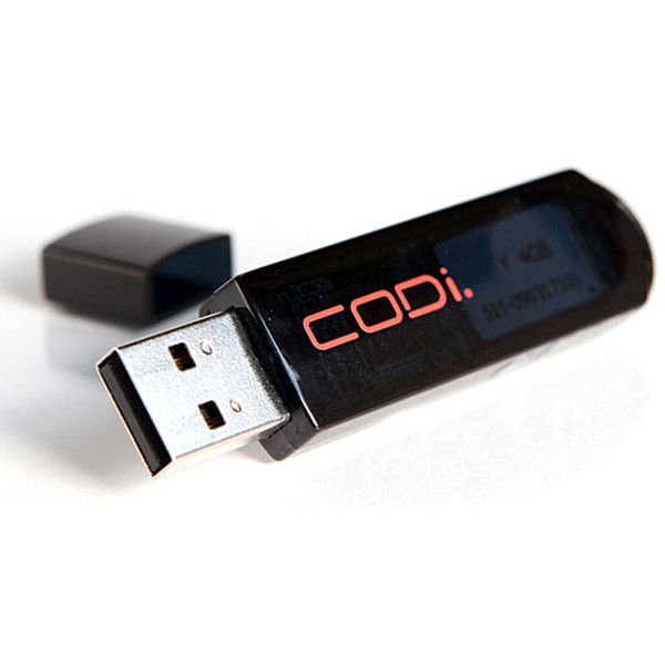 CODi 2GB USB 2.0 2ГБ USB 2.0 Type-A Черный USB флеш накопитель