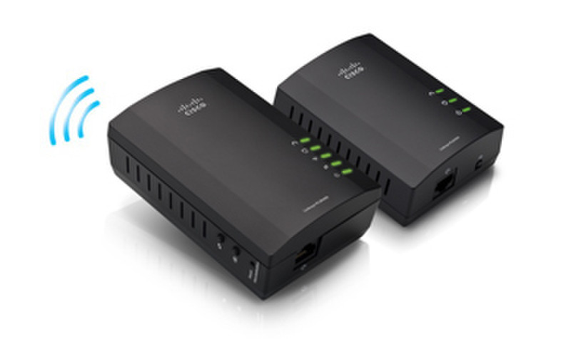 Linksys PLWK400 200Mbit/s Ethernet LAN Wi-Fi Black 2pc(s) PowerLine network adapter