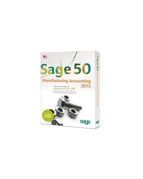 Peachtree Sage 50 Premium Accounting for Manufacturing 2013 5-Users