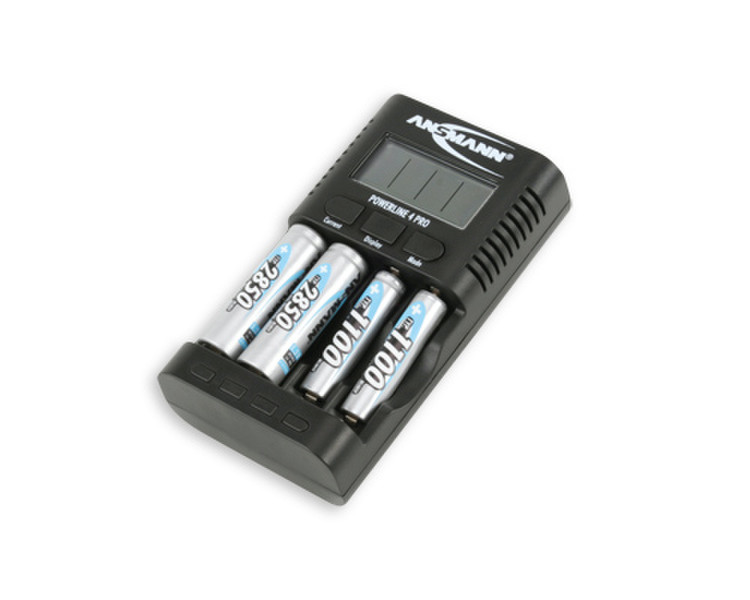Ansmann Powerline 4 pro Indoor battery charger Schwarz