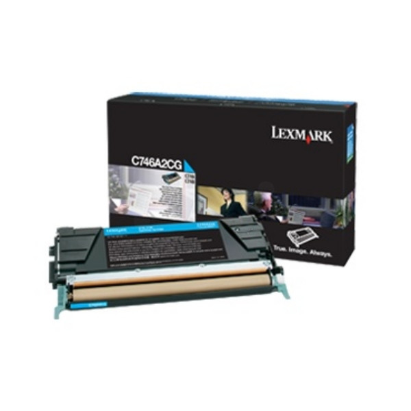 Lexmark C746A3CG Картридж 7000страниц Бирюзовый тонер и картридж для лазерного принтера