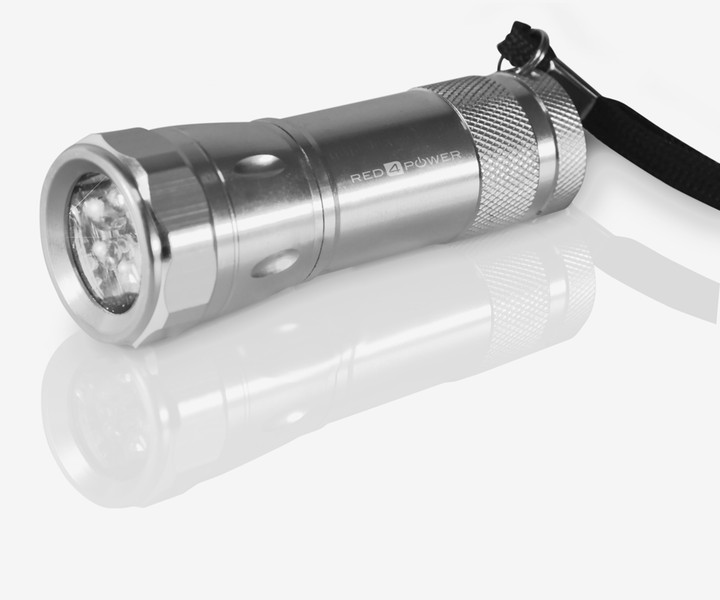 Red4Power R4-F001S Hand-Blinklicht LED Silber Taschenlampe