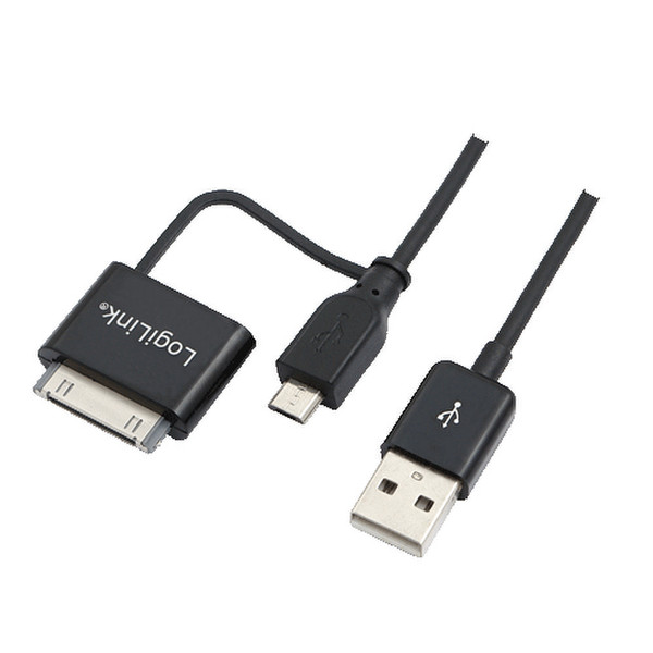 LogiLink UA0169 1m USB A Micro-USB B Black USB cable