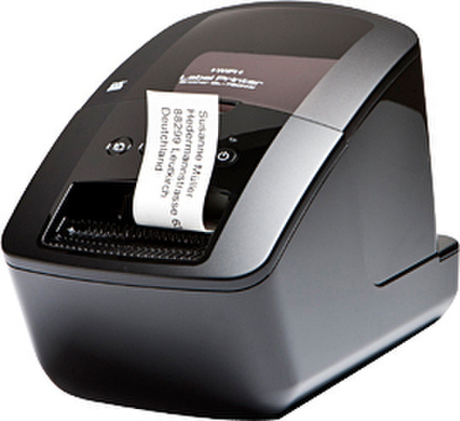 Brother QL-720NW Прямая термопечать 300 x 300dpi Черный устройство печати этикеток/СD-дисков