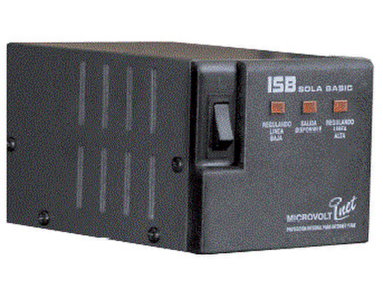 Industrias Sola Basic Microvolt 100-127V Black voltage regulator