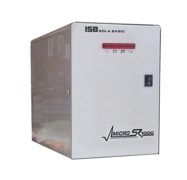 Industrias Sola Basic Micro SR 1000VA 4AC outlet(s) Kompakt Weiß Unterbrechungsfreie Stromversorgung (UPS)
