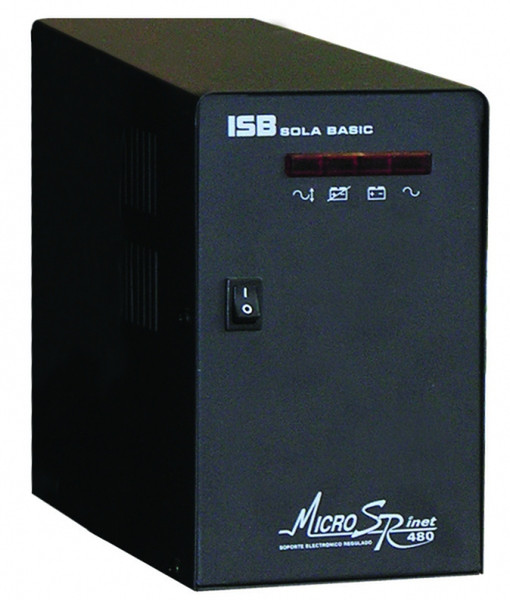 Industrias Sola Basic Micro SR inet 480VA 4AC outlet(s) Compact Black uninterruptible power supply (UPS)