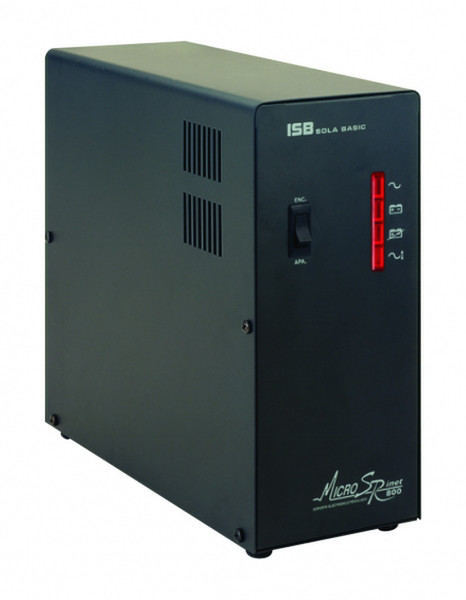 Industrias Sola Basic Micro SR inet 800VA 4AC outlet(s) Kompakt Schwarz Unterbrechungsfreie Stromversorgung (UPS)