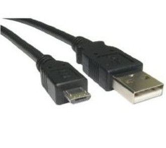 Cables Direct 1.8 m, USB2.0/micro USB2.0, M/M 1.8m USB A Micro-USB B Black