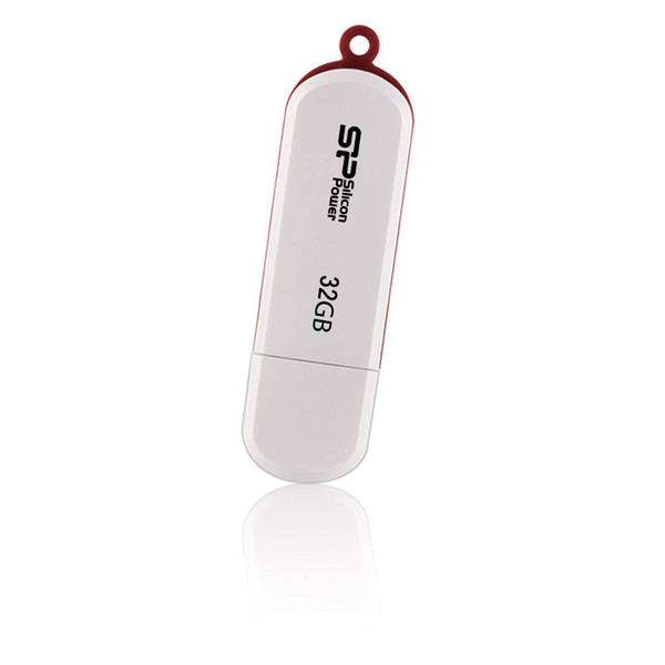 Silicon Power LuxMini 320 32GB 32ГБ USB 2.0 Type-A Белый USB флеш накопитель