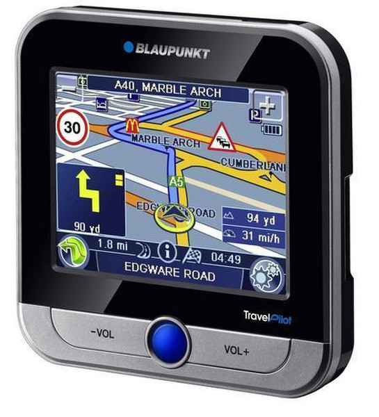 Blaupunkt TravelPilot 200 Handgeführt LCD Touchscreen 180g Schwarz Navigationssystem