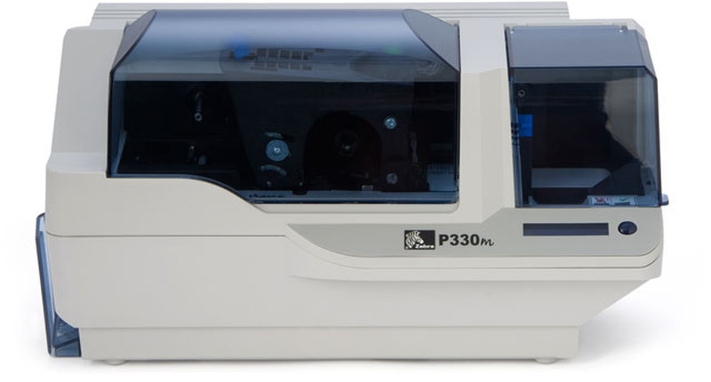 Zebra P330m Сублимация красителя 300 x 300dpi Белый принтер пластиковых карт