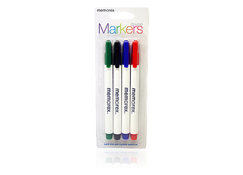 Memorex CD/DVD Markers 4 Pack marker