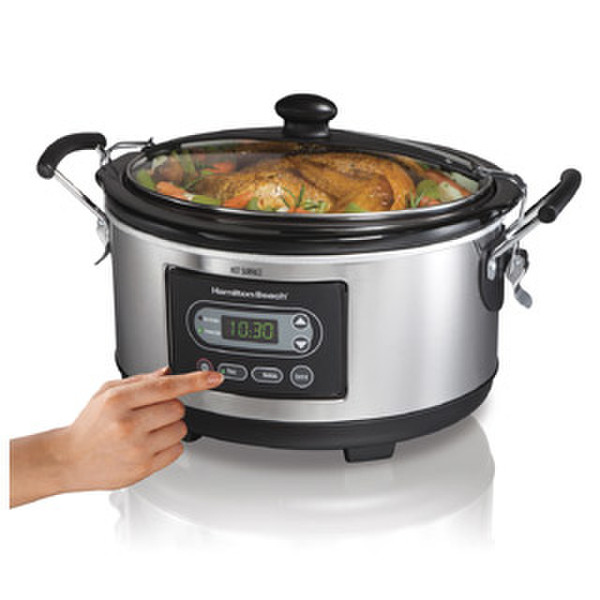 Hamilton Beach 33965 Black,Stainless steel slow cooker