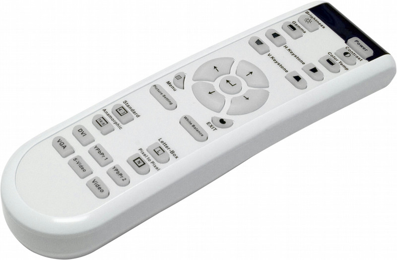 Optoma BR-3023B push buttons White remote control