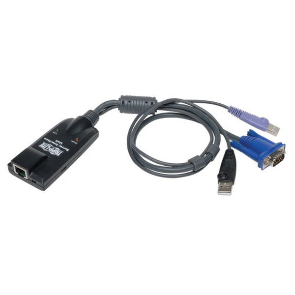 Tripp Lite B055-001-UV2CAC Schwarz Tastatur/Video/Maus (KVM)-Kabel