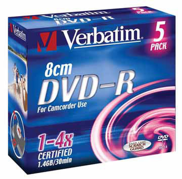 Verbatim 1.4GB 8cm DVD-R 1.4GB DVD-R 5pc(s)