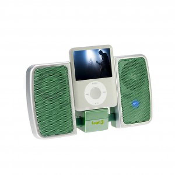 Logic3 i-Station Traveller - Light Green 2.0канала 4Вт Зеленый мультимедийная акустика