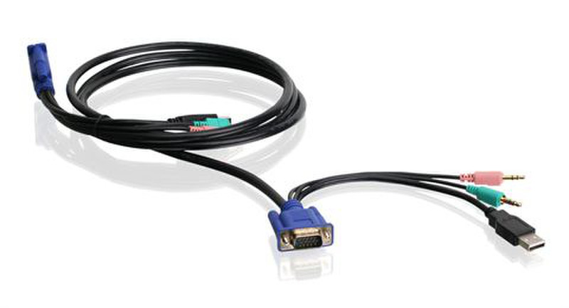 iogear G2L5102U 1.83м Черный кабель клавиатуры / видео / мыши