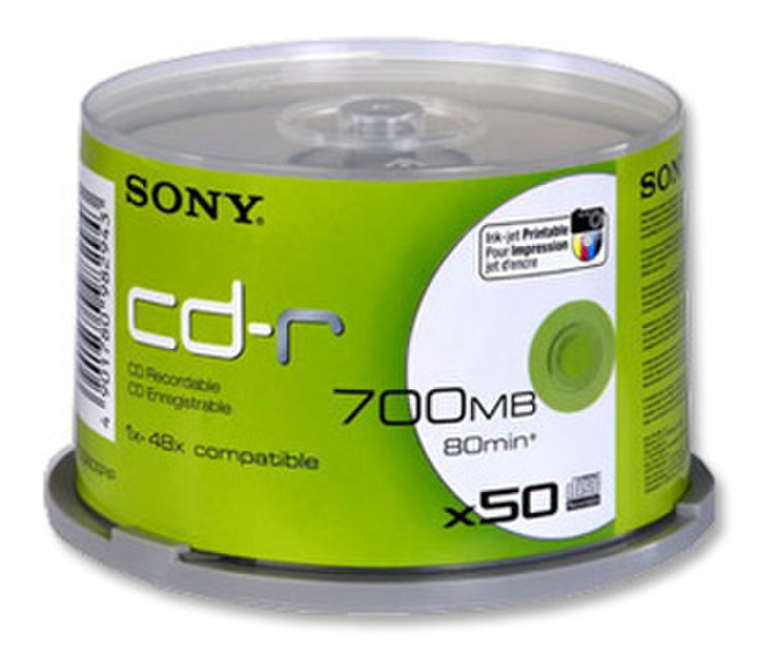 Sony CD- R 80 48x Printable (50) CD-R 700MB 50pc(s)