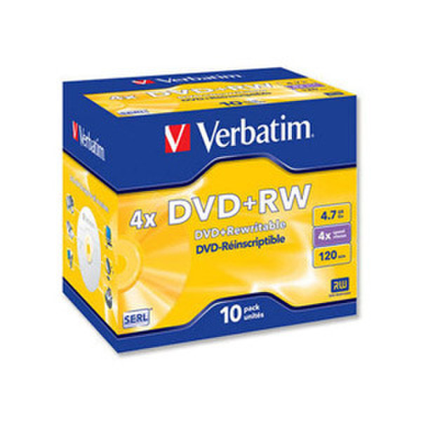 Verbatim 4.7Gb DVD+RW 4x 4.7GB DVD+RW 10pc(s)