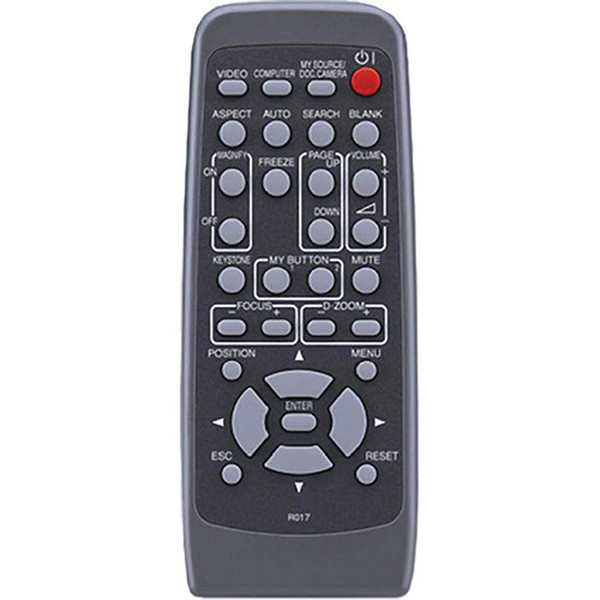 Hitachi HL02772 IR Wireless push buttons Black remote control