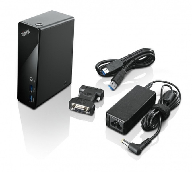 Lenovo ThinkPad USB 3.0 Dock (Switzerland) USB 3.0 (3.1 Gen 1) Type-A Black notebook dock/port replicator