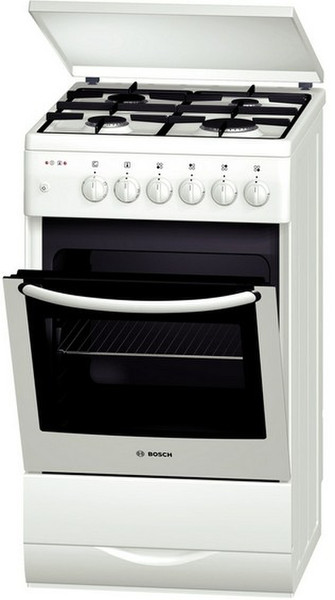 Bosch HSW425020N Freistehend Gas hob B Weiß Küchenherd