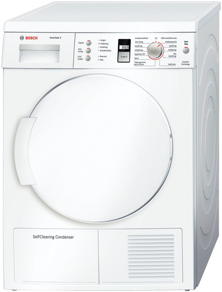 Bosch WTW84361NL Отдельностоящий Фронтальная загрузка 6кг A+ Белый сушилка для белья