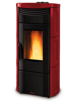 La Nordica Emma Plus freestanding Pellet Black,Bordeaux stove