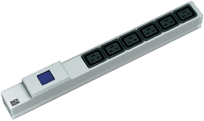 Bachmann BlueNet Metered Plus 6AC outlet(s) 230V 2m White surge protector